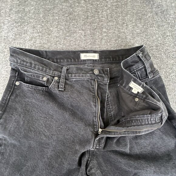 Madewell Perfect Vintage Flare Jeans Womens Sz 33 36x31 Black Plus Size Curvy - Picture 4 of 9